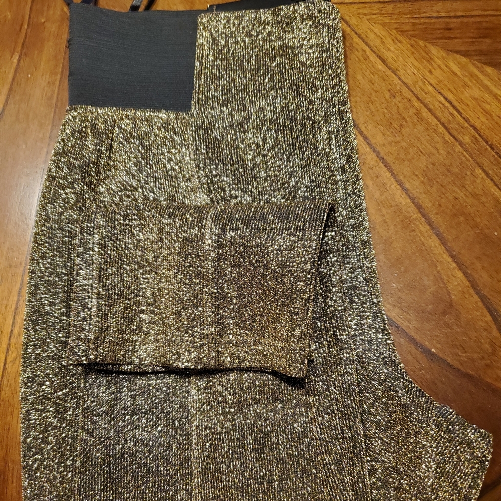 Wow Couture Gold Metallic Pants